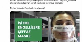 İzmir’de işitme engelliler için şeffaf maske üretiliyor