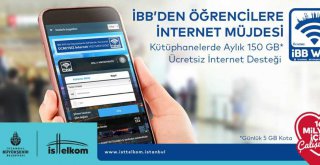 İBB ÖĞRENCİLERE İNTERNET DESTEĞİNİ AYLIK 150 GB'YE ÇIKARTIYOR