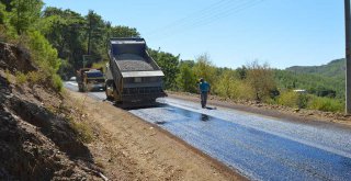 ALANYA ÇAMLICA YOLU ASFALTLANIYOR