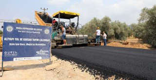 Ula'da Sıcak Asfalt Kaplaması Başladı