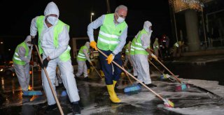 Başkan Yıldırım Temizlik Ordusu ile Çalışmalara Katıldı