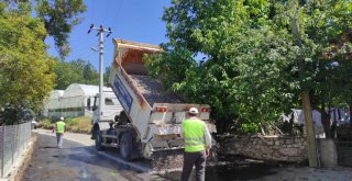 Karaağaç'ta Yol Çalışması Başladı