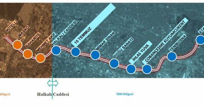 İKİTELLİ-ATAKÖY METRO HATTI'NDA TÜNEL KAZISI TAMAMLANIYOR