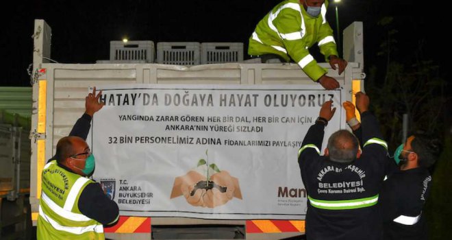 ANKARA'DAN HATAY'A FİDANLAR CAN OLACAK