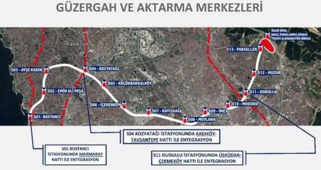 DUDULLU-BOSTANCI HATTI'NDA DA ÇALIŞMALAR YENİDEN BAŞLIYOR