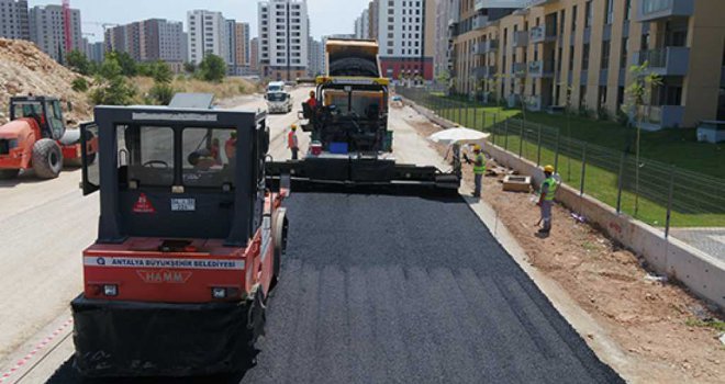 KEPEZ SANTRAL'DE ASFALT ÇALIŞMALARINA BAŞLANDI