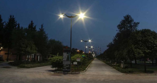 Merkez Park şimdi daha güvenli ve ışıl ışıl