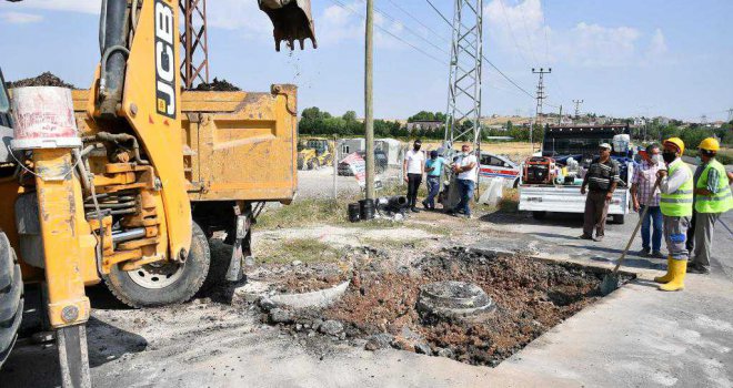 ASKİ GÖLBAŞI İÇME SUYU ANA İSALE HATTINI YENİLİYOR