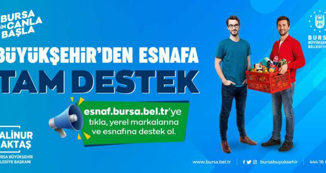 Büyükşehir'den esnafa destek