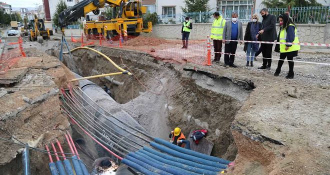 SİNCAN SARAYCIK BÖLGESİ'NDE YAŞANAN SU SIKINTISINA ASKİ'DEN NEŞTER