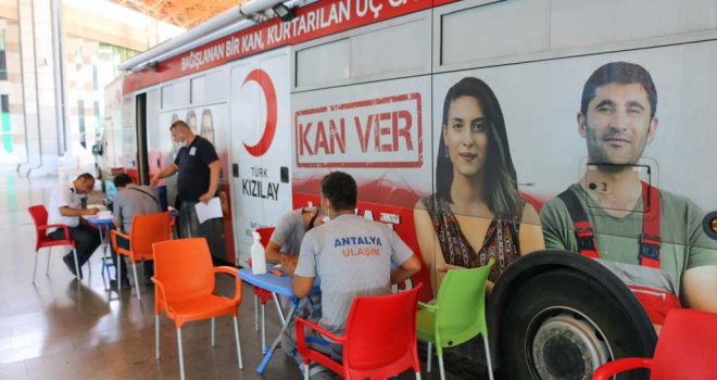 ANTALYA ULAŞIM A.Ş.'DEN KIZILAY'A DESTEK