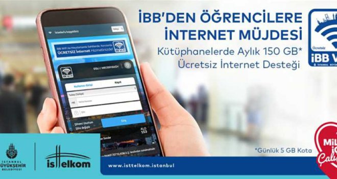 İBB ÖĞRENCİLERE İNTERNET DESTEĞİNİ AYLIK 150 GB'YE ÇIKARTIYOR