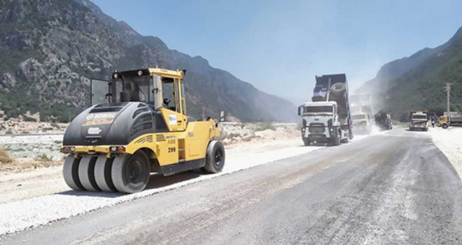 DEMRE KÖŞKERLER YOLU ASFALTLANDI