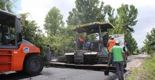 Karasu'da yollar bayrama hazırlanıyor